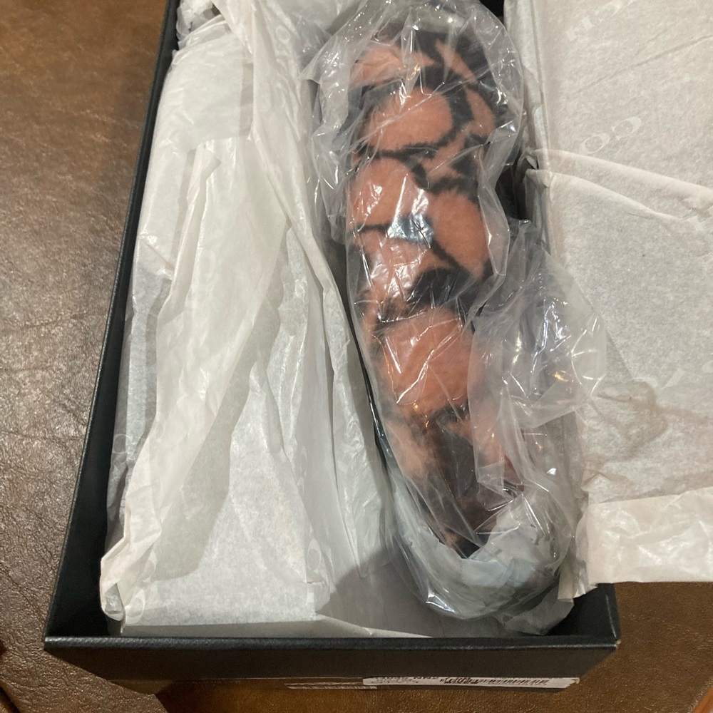 Coach Holly Shearling pink slippers NIB original price $275